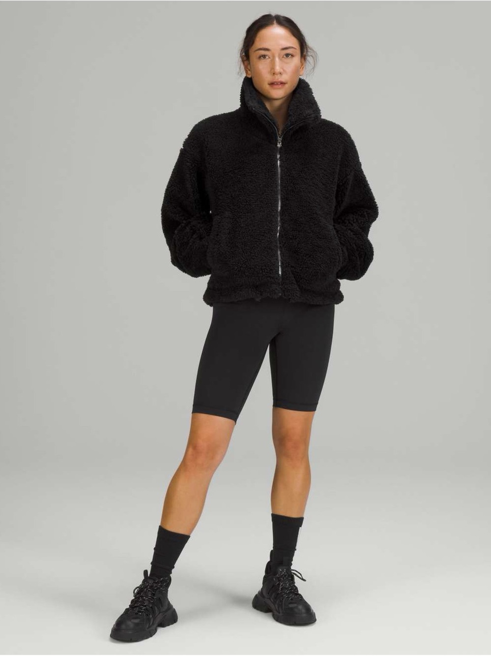 lululemon athletica Black Sherpa Zip Jacket - Picture 2 of 4